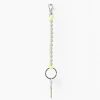 Tomfoolery Light Grey & Neon Yellow Perlen Short Wooden Beaded iPhone & Keychain Sale