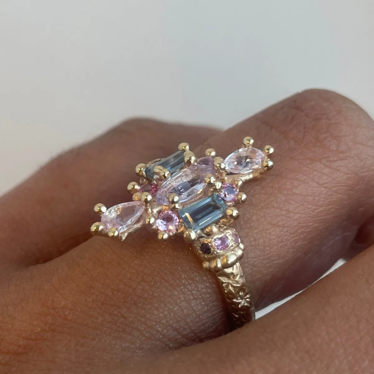 Tomfoolery Lilac Kaleidoscope Art Ring Sale