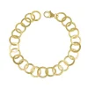Tomfoolery Linear Circle Chain Link Bracelet Hot