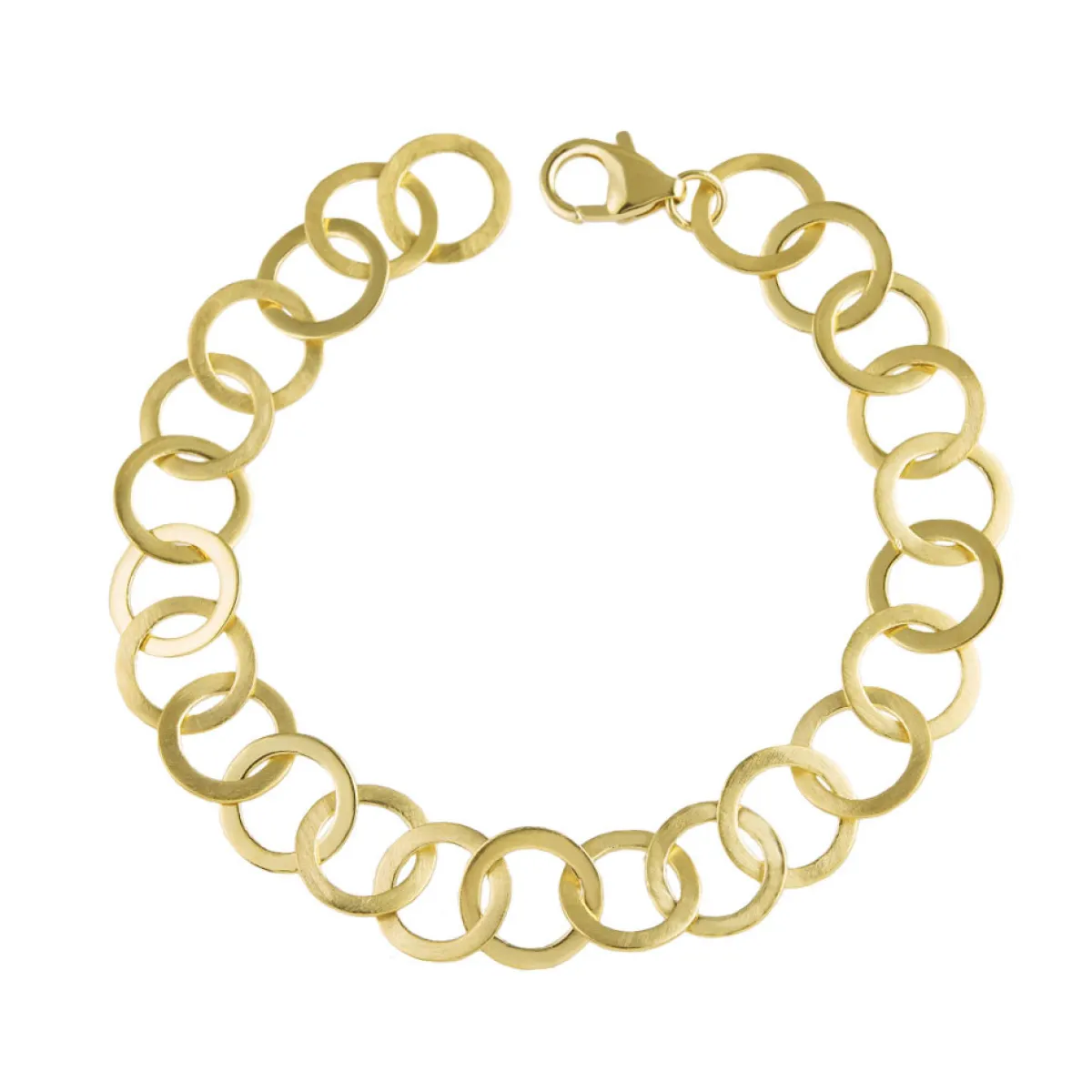 Tomfoolery Linear Circle Chain Link Bracelet Hot