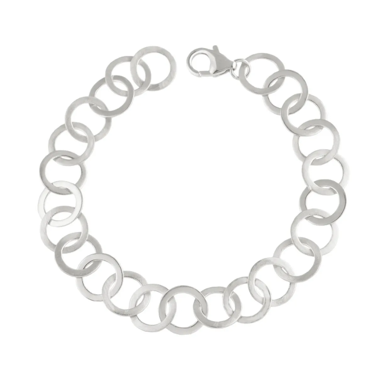 Tomfoolery Linear Circle Chain Link Bracelet Hot