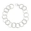 Tomfoolery Linear Large Circle Chain Link Bracelet New