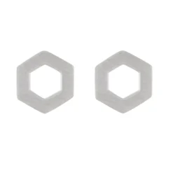 Tomfoolery Linear Large Hex Frame Studs Online