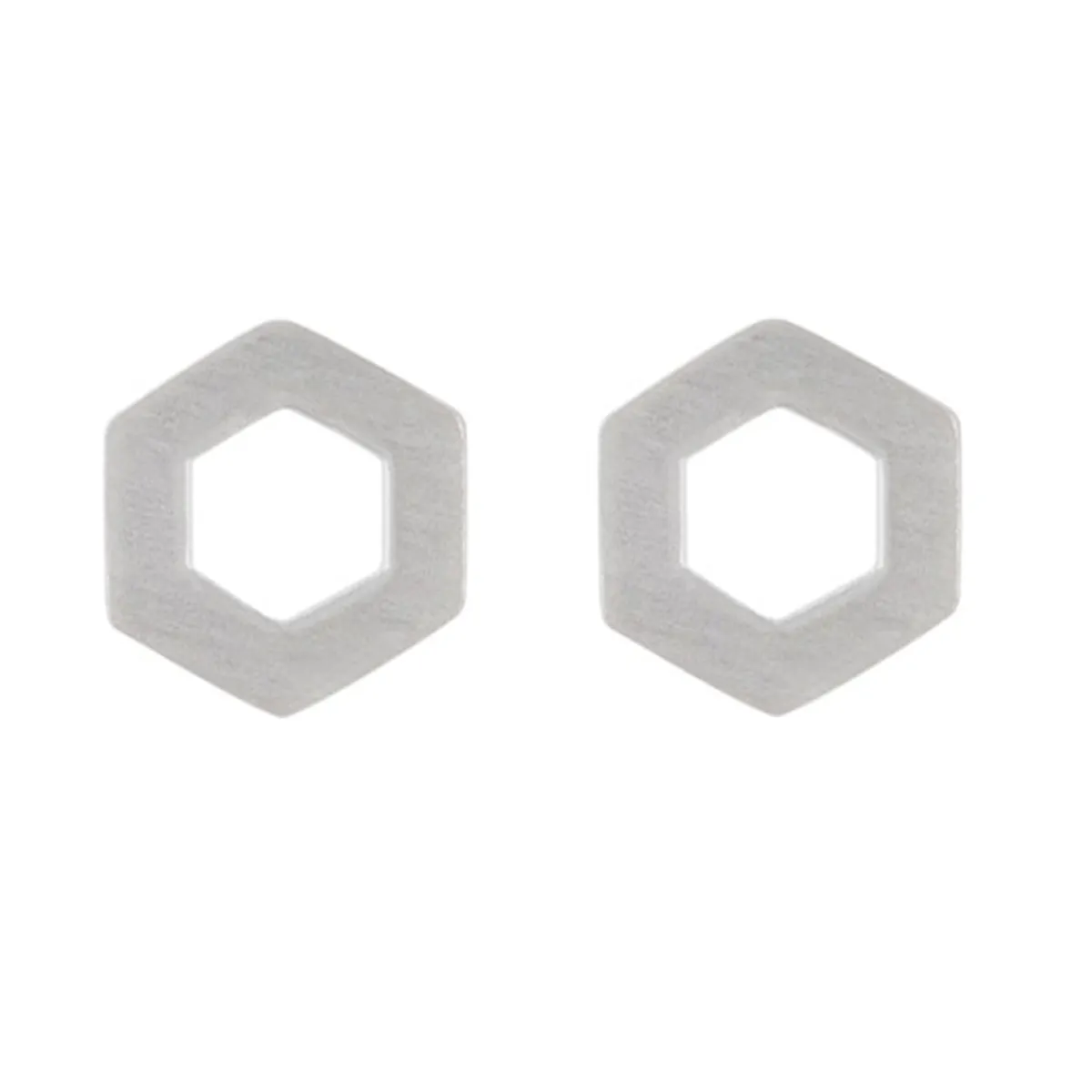 Tomfoolery Linear Large Hex Frame Studs Online