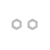 Tomfoolery Linear Mini Hex Frame Studs Sale
