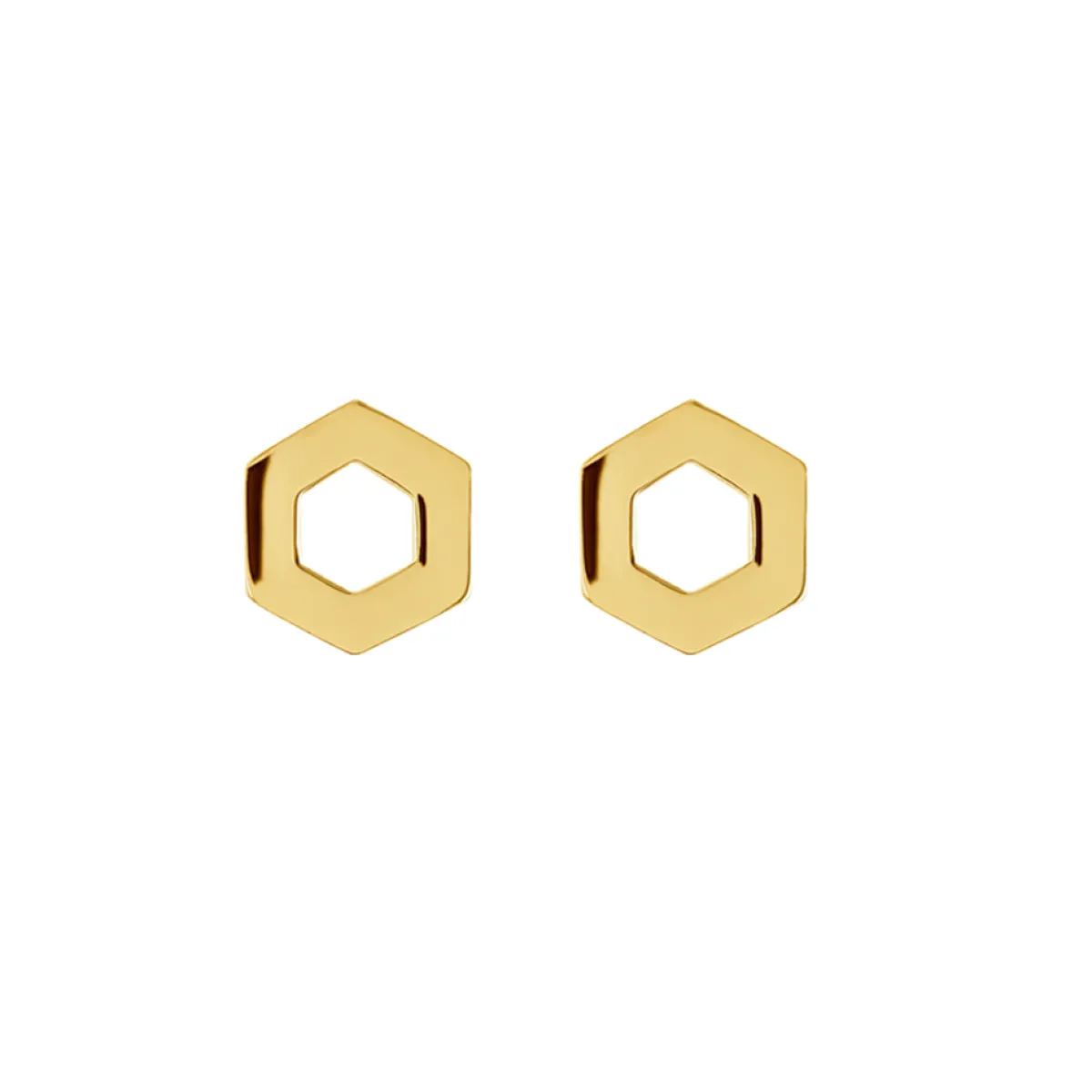 Tomfoolery Linear Mini Hex Frame Studs Sale