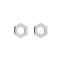 Tomfoolery Linear Mini Hex Frame Studs Sale