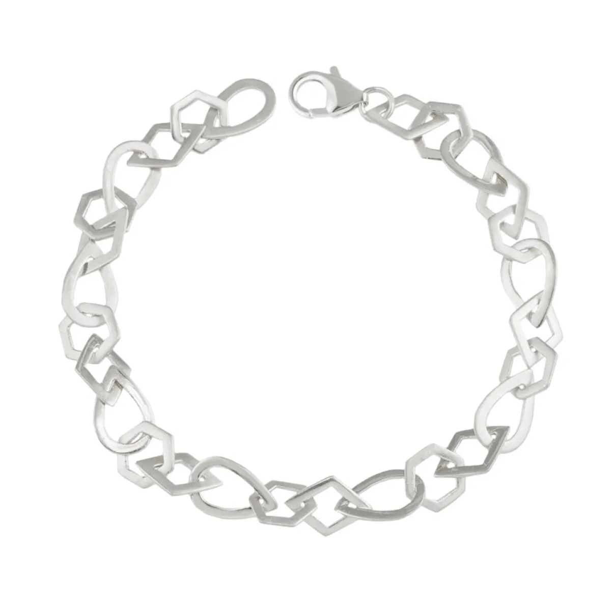 Tomfoolery Linear Multi Shape Chain Link Bracelet Clearance