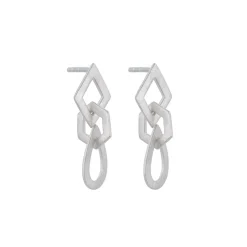 Tomfoolery Linear Multi Shape Link Drop Earrings Online
