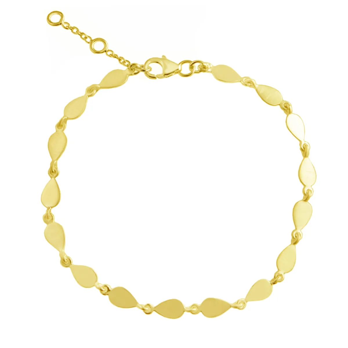 Tomfoolery Linear Pear Link Bracelet Discount