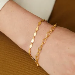 Tomfoolery Linear Pear Link Bracelet Discount
