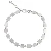 Tomfoolery Linear Square Link Bracelet New