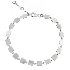 Tomfoolery Linear Square Link Bracelet New
