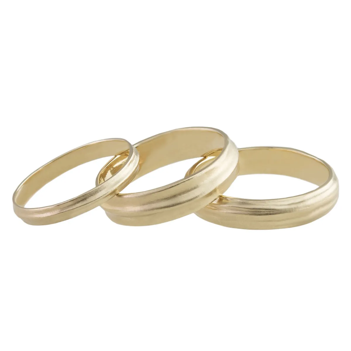 Tomfoolery Lined Yellow Gold Band Best