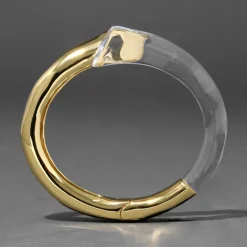 Tomfoolery Liquid Lucite Bypass Hinge Bracelet Fashion