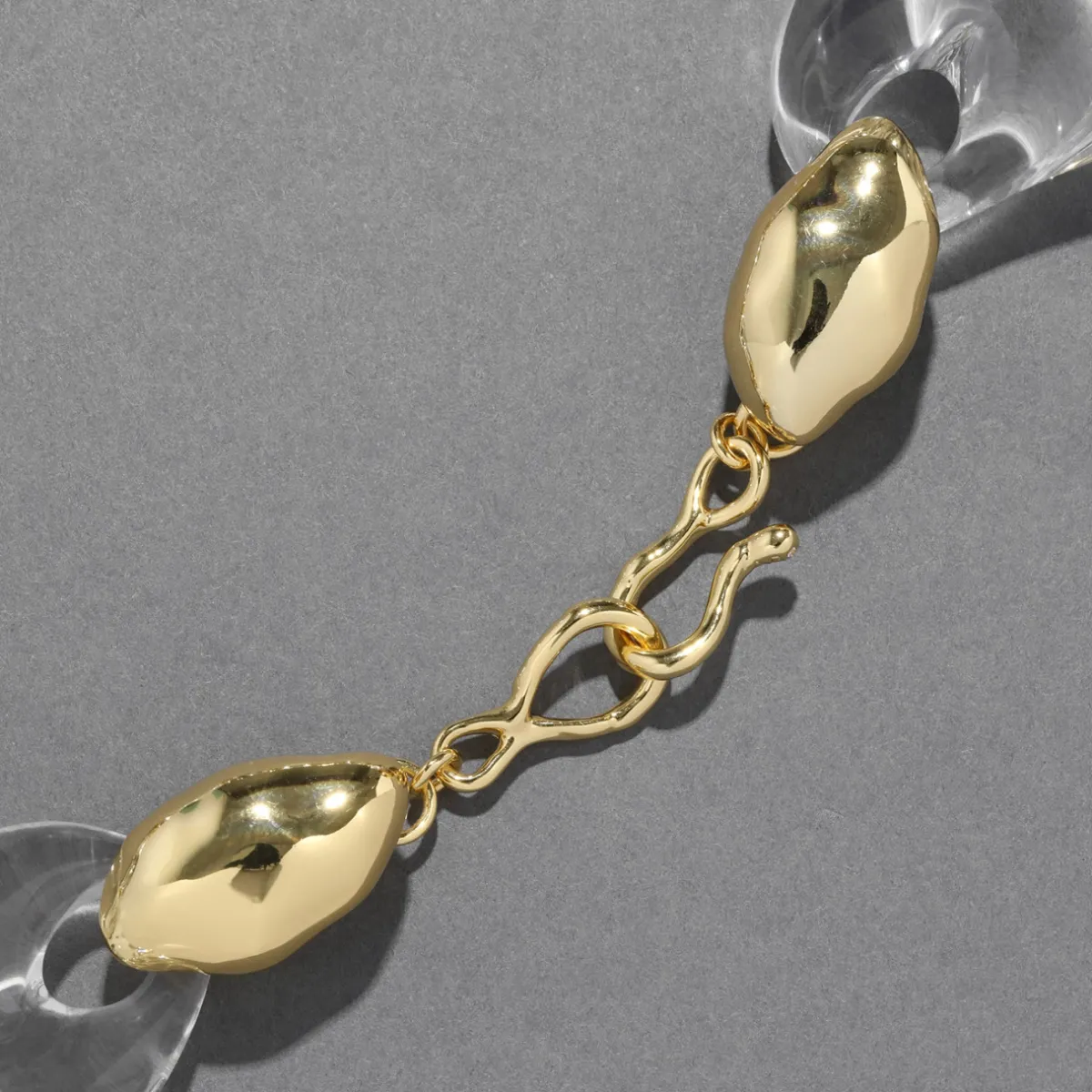Tomfoolery Liquid Lucite Pebble Statement Necklace Outlet