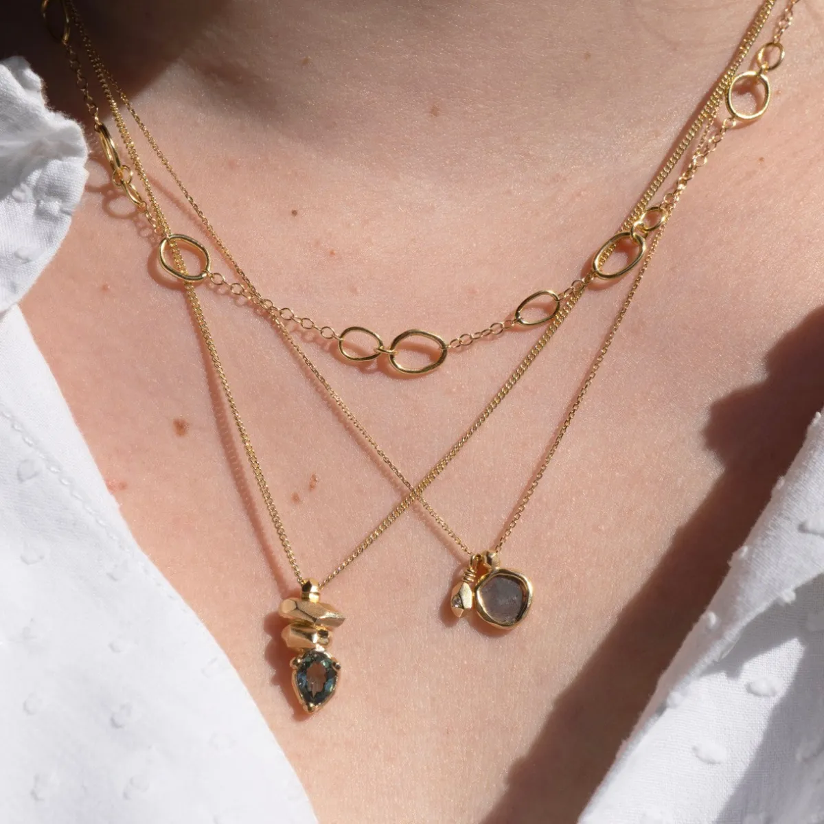 Tomfoolery Litica 18ct Gold Chain Necklace Outlet