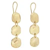 Tomfoolery Lola Triple Disc Gold Earrings Clearance