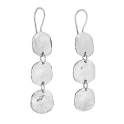 Tomfoolery Lola Triple Disc Silver Earrings Sale