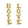 Tomfoolery LOVE & HOPE Asymmetric Drop Earrings Best