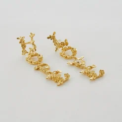 Tomfoolery LOVE & HOPE Asymmetric Drop Earrings Best