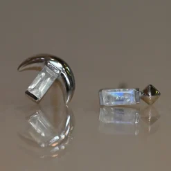 Tomfoolery LUNA Gem Gold Studs Clearance