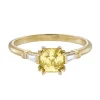 Tomfoolery Lyon Yellow Sapphire Tapered Baguette Diamond Ring Clearance