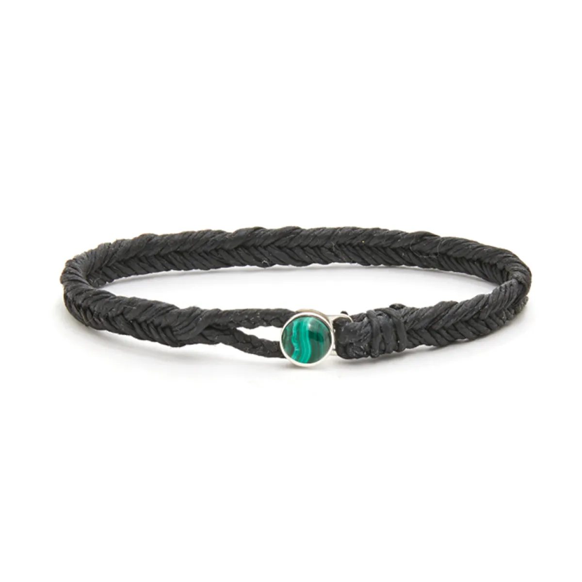 Tomfoolery Malachite Button Fishtail Bracelet in Black Best
