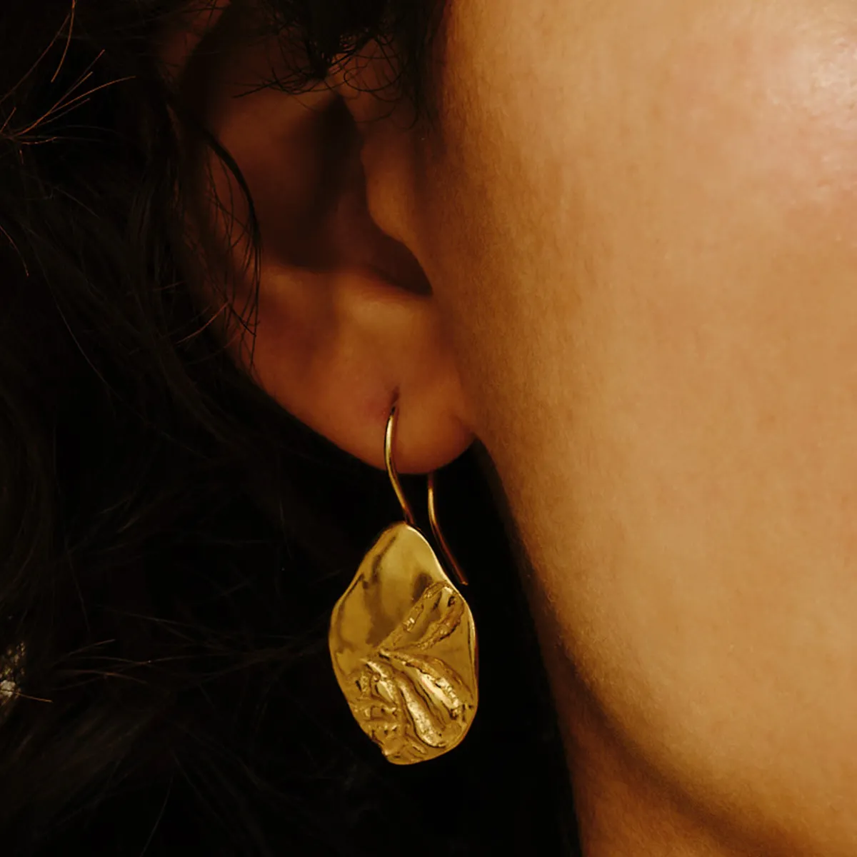 Tomfoolery Maria Silver Leaf Earrings Sale