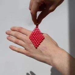 Tomfoolery Marine Blue 3D Printed Drop Earrings Discount