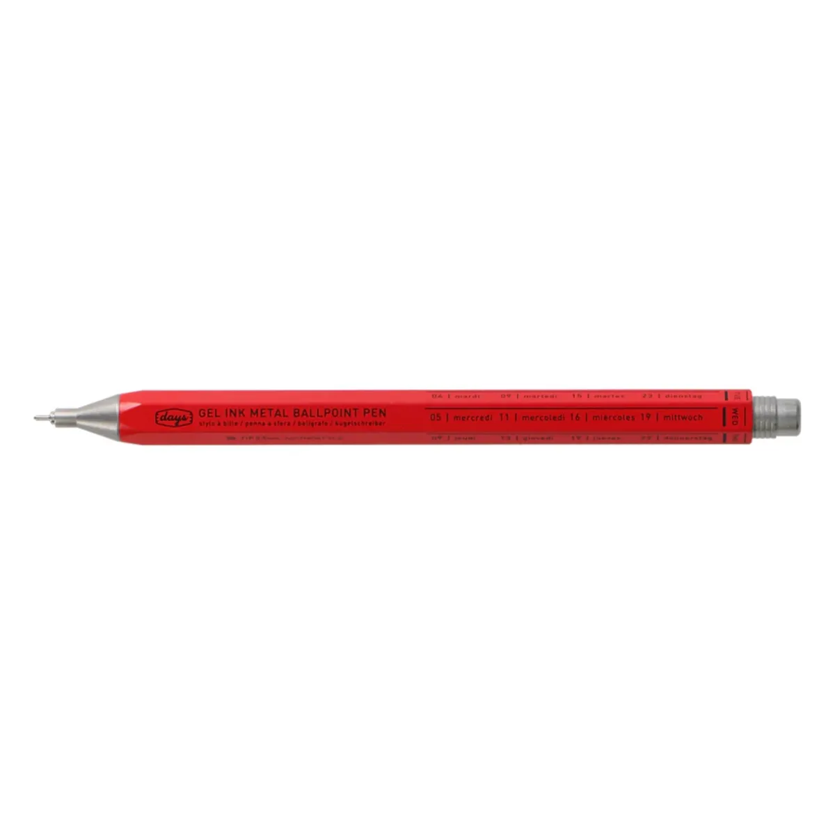 Tomfoolery Mark’s Style ‘Days’ Red Metal Ballpoint Pen Outlet