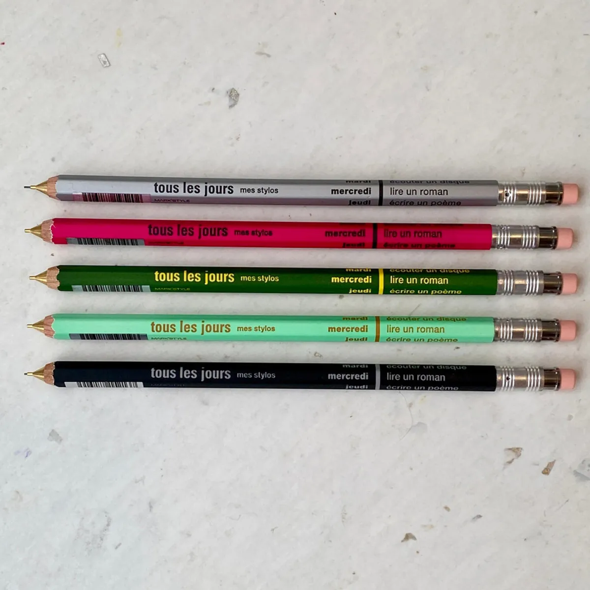 Tomfoolery Mark’s Style ‘Tous les Jours’ Vivid Pink Mechanical Pencil Hot