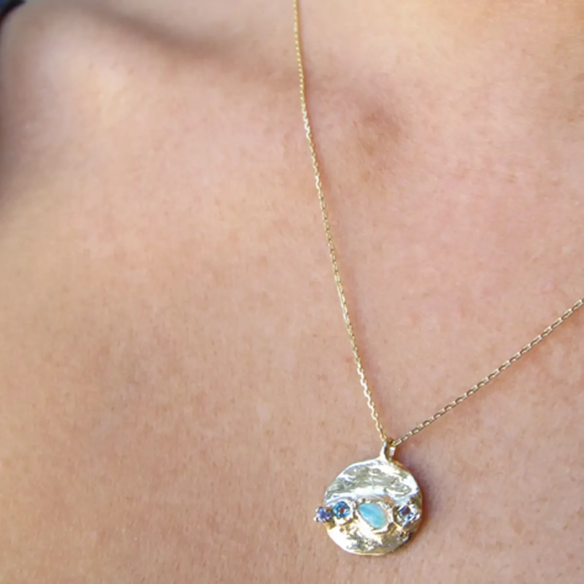 Tomfoolery Medallion Mermaid Necklace Discount