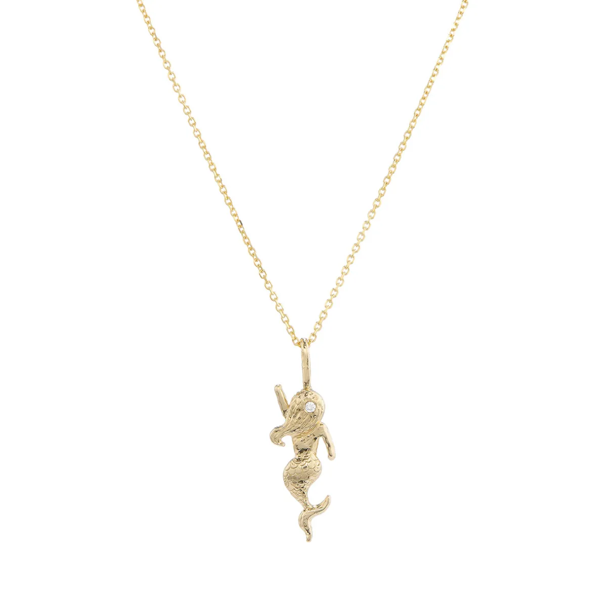 Tomfoolery Mermaid Diamond Charm Necklace Best
