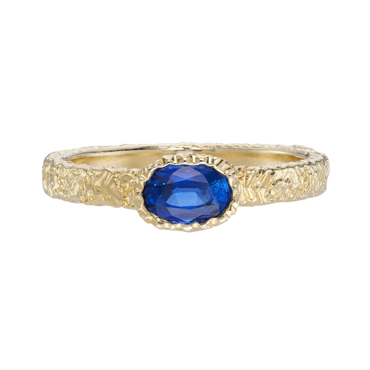 Tomfoolery Meteorite Blue Sapphire Ring New