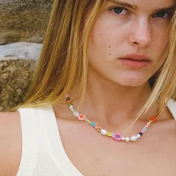 Tomfoolery Mexi Flower Necklace Fashion