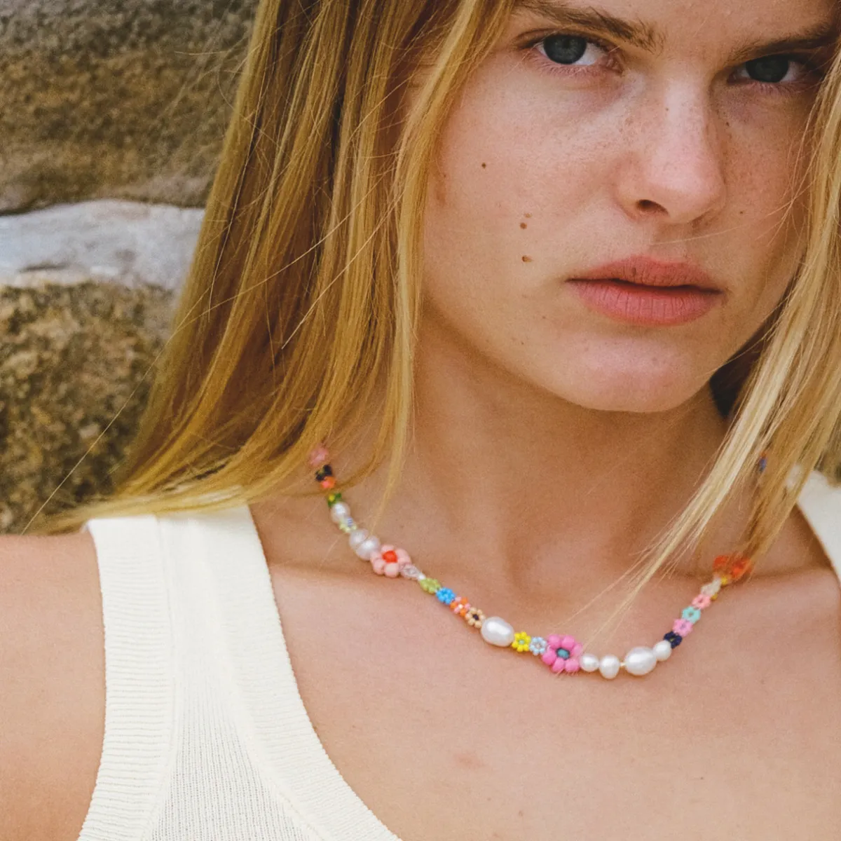 Tomfoolery Mexi Flower Necklace Fashion