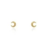 Tomfoolery Micro Crescent Moon Studs Best