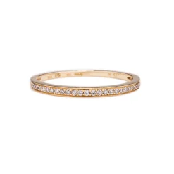 Tomfoolery Micropave White Diamond Half Eternity Ring Discount