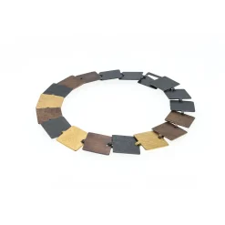 Tomfoolery Milimetre Gold Plated & Oxidised Silver Link Bracelet Best