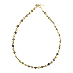 Tomfoolery Mille Deep Green Beaded Necklace Best