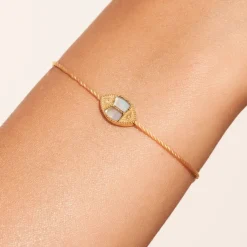 Tomfoolery Mina Mother of Pearl Woven Bracelet Outlet