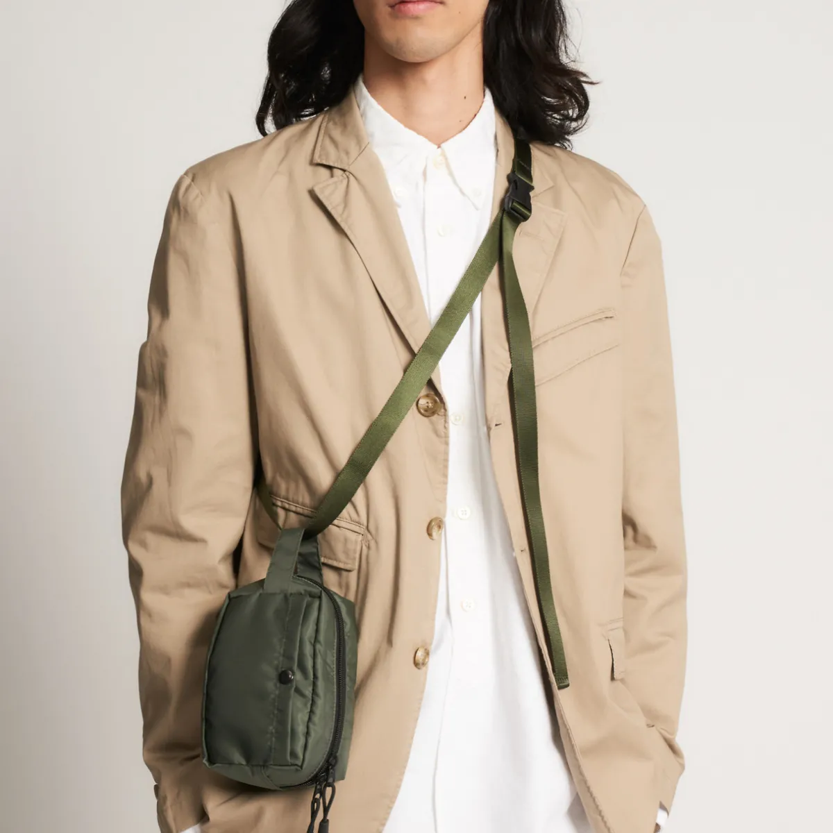 Tomfoolery Mini Belt Pouch in Khaki Green Best