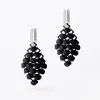 Tomfoolery Mini Black 3D Printed Drop Earrings Fashion