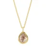 Tomfoolery Mini Cognac Pear Rose Cut Diamond Pendant Outlet