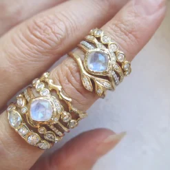 Tomfoolery Mini Cove Moonstone Ring Best