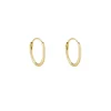 Tomfoolery Mini Gold Plated Silver Sleeper Hoop 12mm Outlet