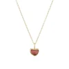 Tomfoolery Mini Irregular Heart Pink Tourmaline Pendant Fashion