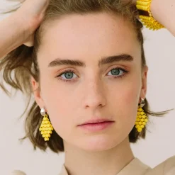 Tomfoolery Mini Marine Blue 3D Printed Drop Earrings Best