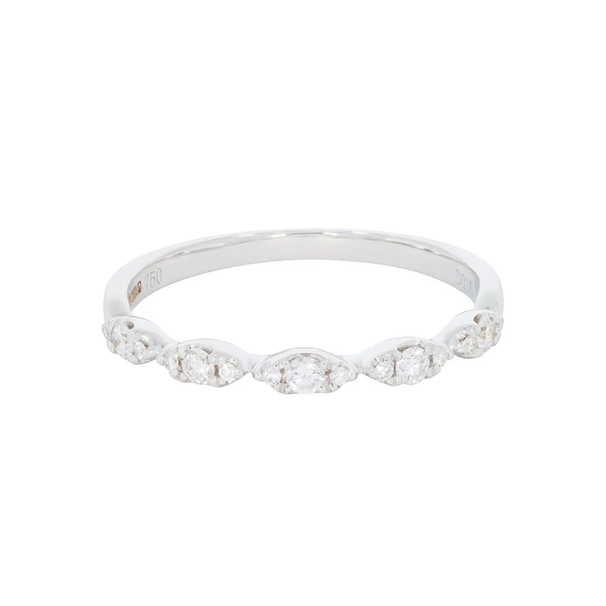 Tomfoolery Mini Marquise Diamond Half Eternity Ring New